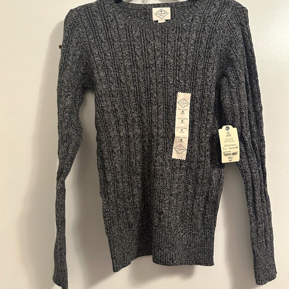 St. John's Bay Womens Crew Neck Long Sleeve Cable Knit Pullover Sweater - Picture 5 of 5